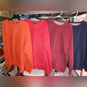 Lot Of 4 Mens Izod XXL Sweatshirts.